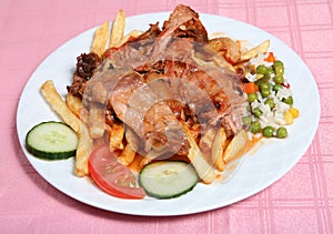 Greek taverna rabbit stifado