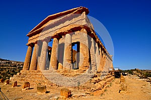 Greek Temple Agrigento Sicilia photo
