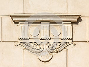 Greek Temple Bas Relief