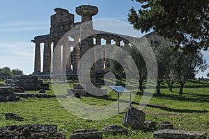 Greek Temple of Ceres, Paestum, Cilento Italy