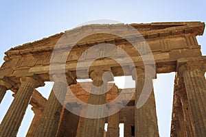 Greek Temple of Concordia in Agrigento - Sicily, Italy