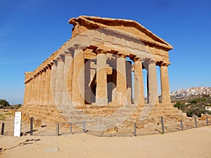 Greek Temple of Concordia - Valley of the Temples - Sicily photo
