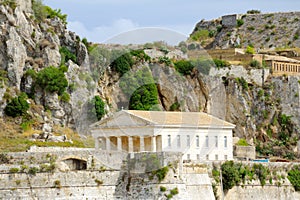 Greek temple, Corfu, Greece