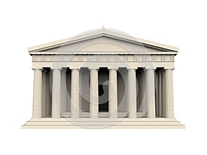 Greek Temple Isolated