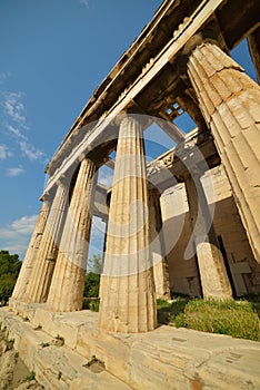 Greek temple ruins in Greece