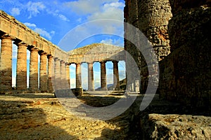 Greek temple ruins, Island of Sicily