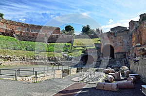 Greek theater in the ancient town Taormina