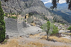Greek theater in Delphi, Greece 2