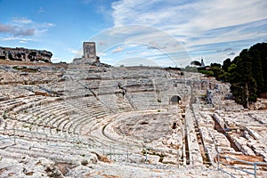 Greek theater, Syracuse, Sicily, Italy photo