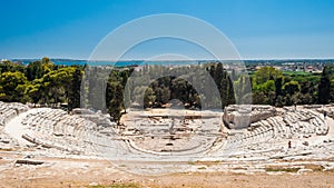 The greek theatre of Syracuse Sicily,Italy