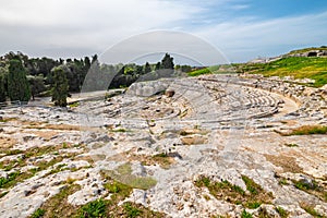 Greek theatre. Syracuse, Sicily, Italy