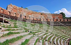 Greek theatre of Taormina (Sicily)