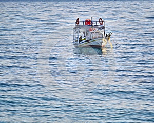 Greek traditional `Kaiki` fishing boat