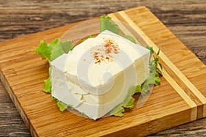 Greek traditional soft feta cheese