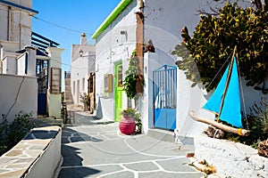 Greek traditional village on Milos island