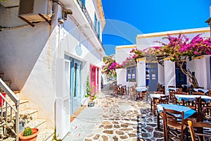 Greek traditional village on Milos island