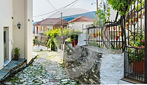 Greek village of Portaria