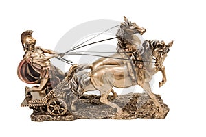 Greek warrior on chariot