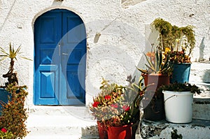 Greek welcome on Santorini