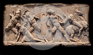 Greeks Fighting Amazons