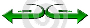 Green 18 wheeler trucks logo