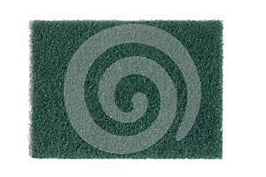 Green abrasive scrubbing pad