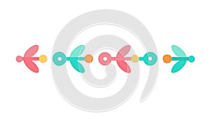 Green Abstract Arrow Pattern - Directional Flow Design, vector design Generative AI