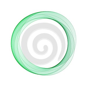 Green abstract circle. Vector illustration. eps 10 template for presentation.