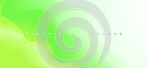 Green abstract fluid dynamic gradient background