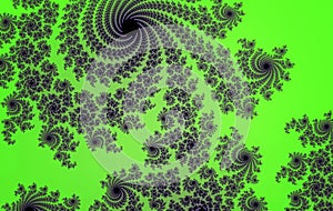 Green Abstract Fractal Pattern