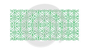 Green Abstract Geometric Pattern Design, vector design Generative AI