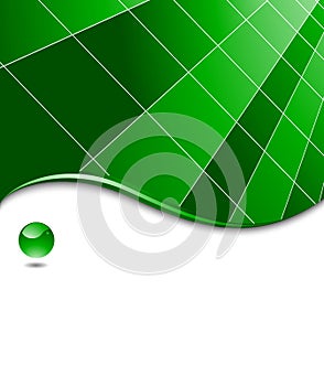 Green abstract high-tech business template