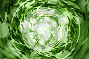 Green abstract light background defocused