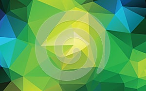 Green Abstract Low Poly Vector Background