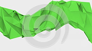 Green abstract modern crystal background. Polygon, Line, Triangle pattern shape for wallpaper. Illustration low poly, polygonal