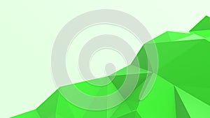 Green abstract modern crystal background. Polygon, Line, Triangle pattern shape for wallpaper. Illustration low poly, polygonal