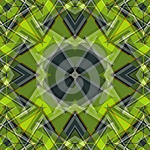 Green abstract objects beautiful geometric background vector illustration