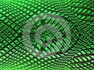 Green abstract patterns. Dynamic waves. Abstract background.