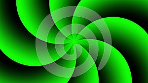 Green abstract shape animation