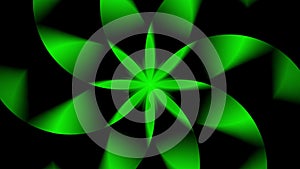 Green abstract shape animation