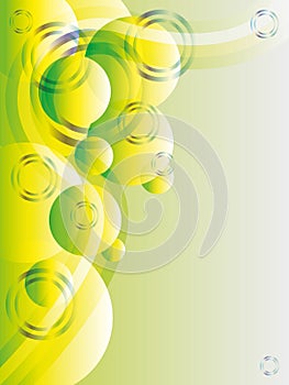 Green abstract vector with glitters and copyspace photo