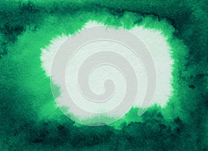 Green abstract watercolor background