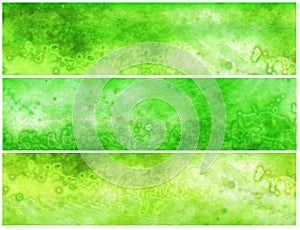 Green Acid Grunge Banners or Headers