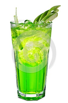 Green Alcoholic Cocktail