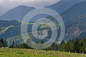 Green Alpine landscape