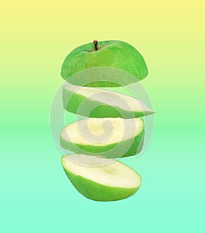 A green apple