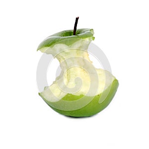 Green apple core