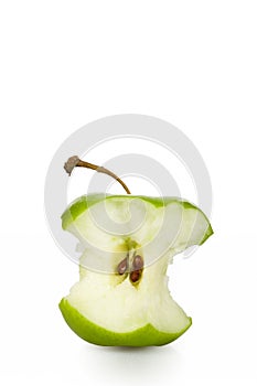 Green apple core