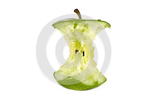 Green apple core