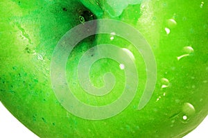 Green apple detail